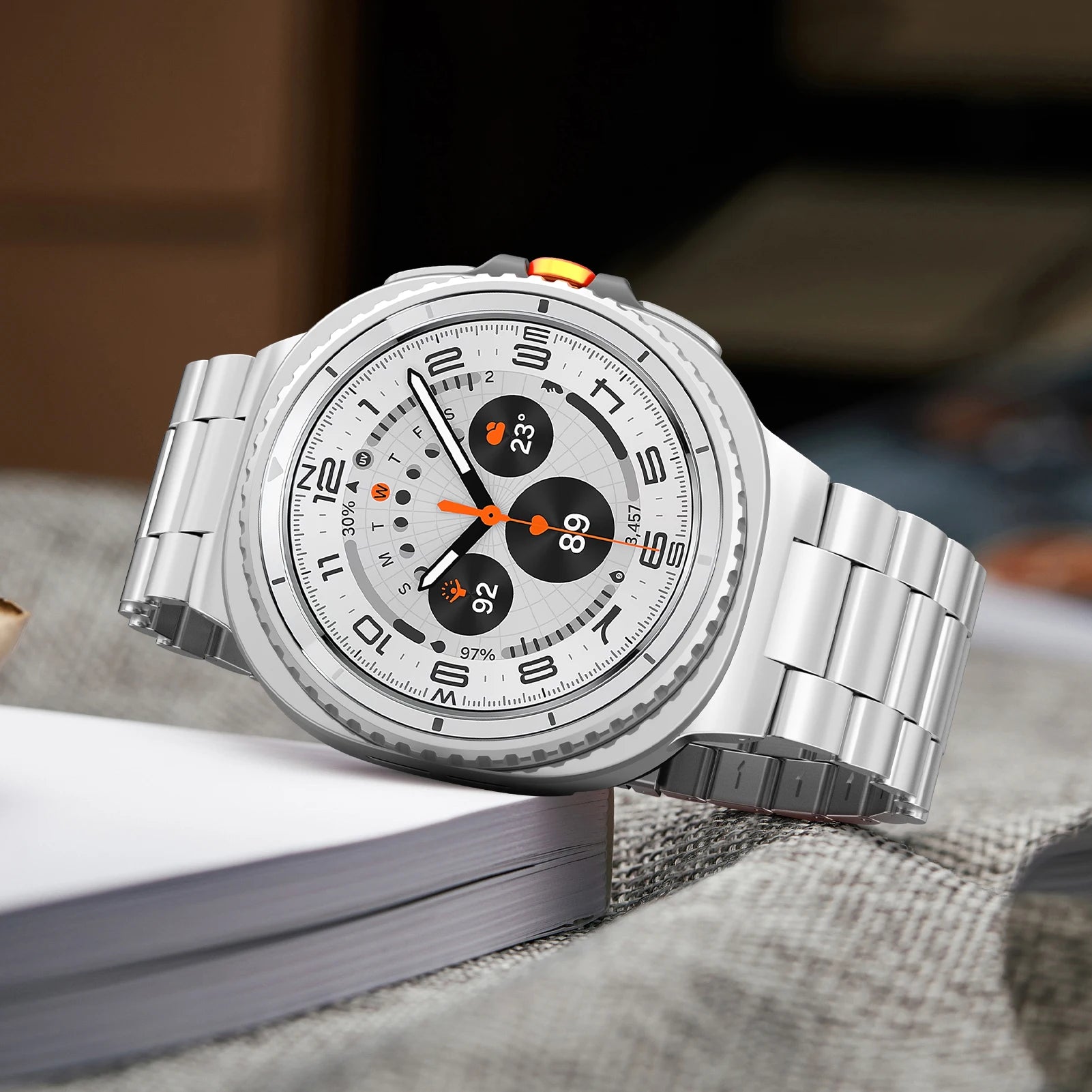 Elegant Stainless Steel Strap for Samsung Galaxy Watch 8 / Galaxy Watch 8 Classic