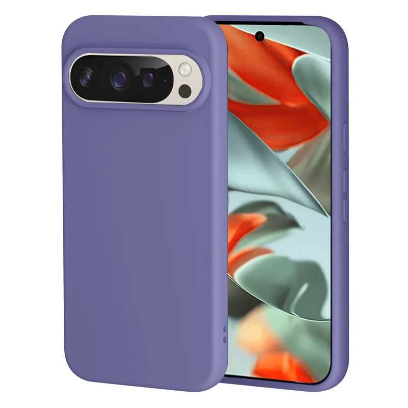 Solid Color Liquid Silicone Case for Google Pixel 10 Series