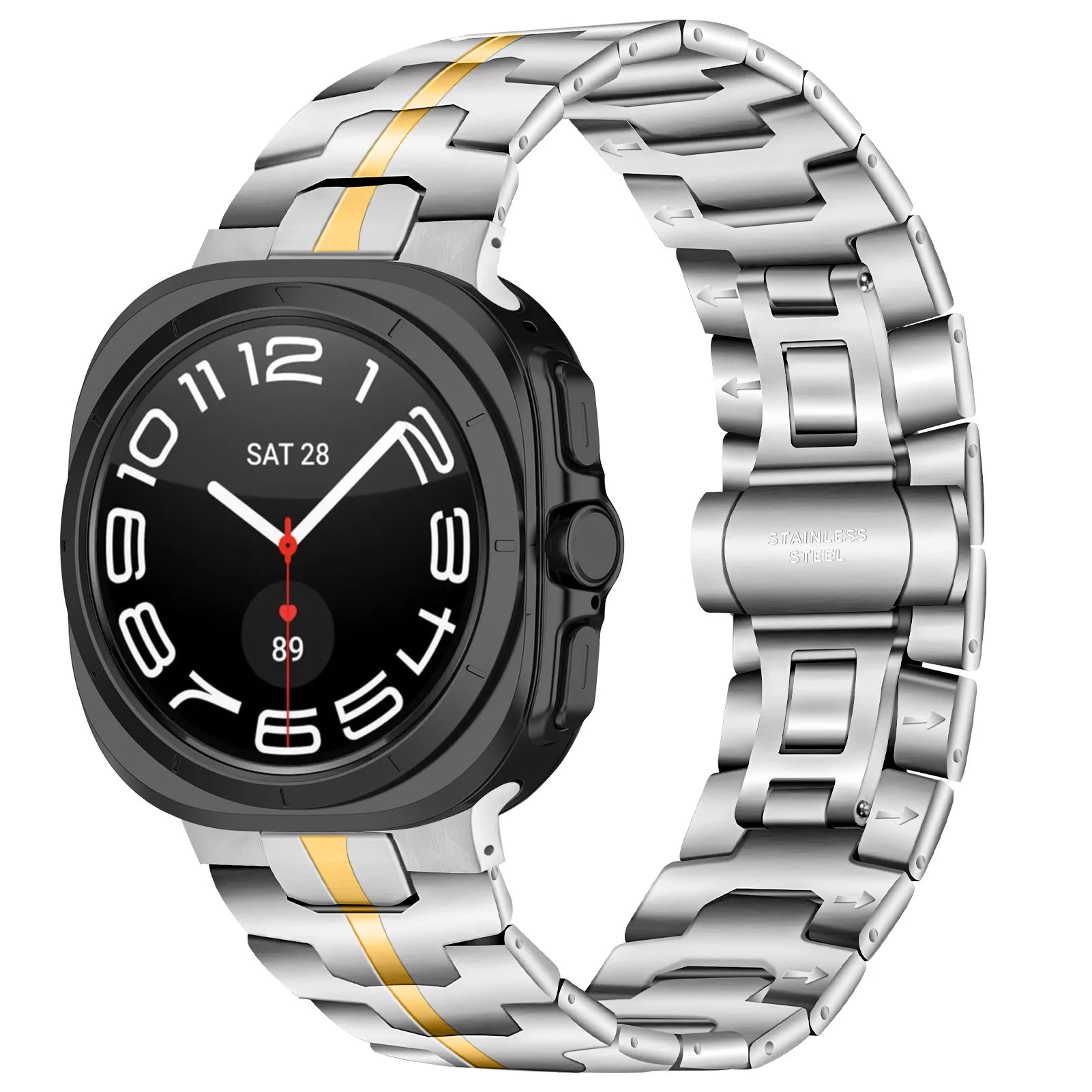 No Gaps Stainless Steel Bracelet for Samsung Galaxy Watch Ultra and Samsung Galaxy Watch Ultra (2025)
