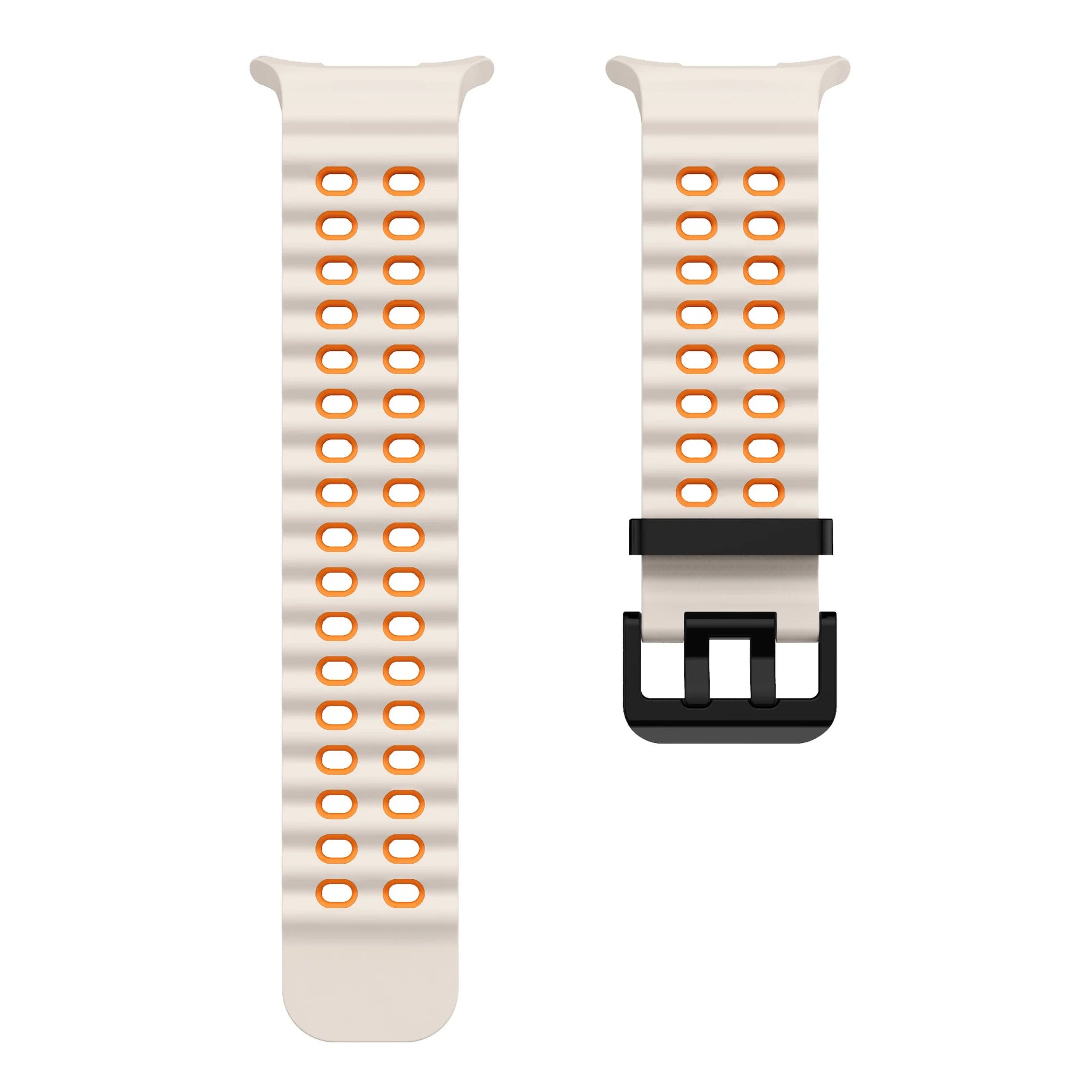 Two-Color Ocean Rubber Band for Samsung Galaxy Watch Ultra and Samsung Galaxy Watch Ultra (2025)