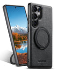 Samsung Galaxy S25 Ultra Denim Magnetic Case with 360° Ring Bracket & Kickstand