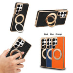 Lychee Pattern PU Leather Magnetic Case for Samsung Galaxy S26 Series