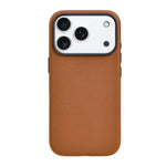 Handcrafted Cowhide Leather MagSafe Case with Precise Independent Button Design for iPhone 17 Series