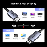 UGREEN Braided DisplayPort To HDMI 2.1 4K240Hz Cable