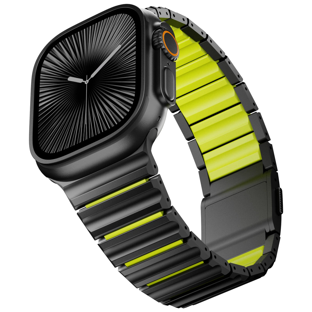 Metal Link Band with Magnetic Quick-Release for Apple Watch