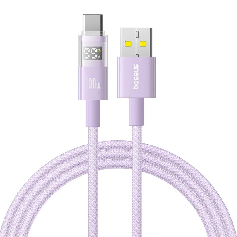 Baseus 100W USB-A to USB-C Cable with LED Display