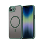 iPhone 16e Magnetic Clear PC + Soft TPU Matte Case