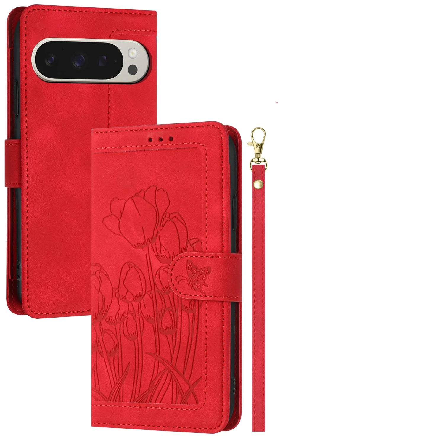 Premium Tulip Wallet Case with Kickstand for Google Pixel 10 Series