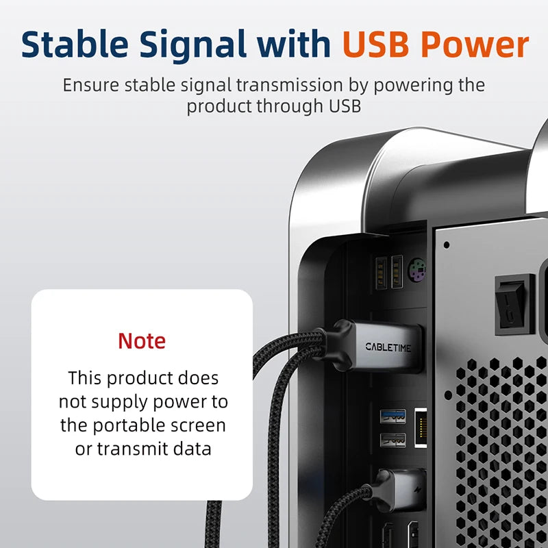 CABLETIME 4K 60Hz HDMI to DisplayPort Conversion Cable