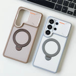 Shockproof Magnetic Case with Rotatable Stand for Samsung Galaxy S26 Series