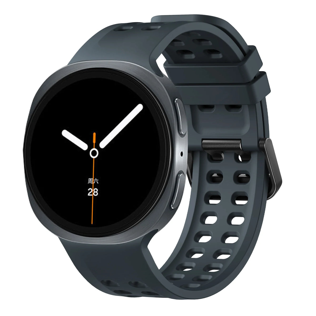 Perforated Silicone Sport Band with Quick-Release Tab for Samsung Galaxy Watch 9