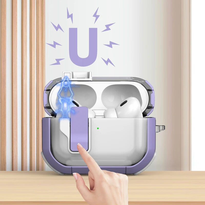 Shockproof Transparent Earphone Case for AirPods Pro