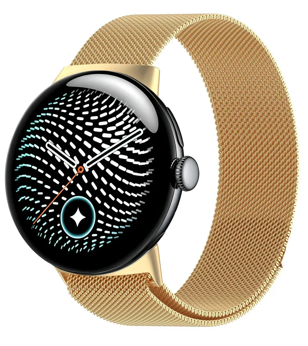 Milanese Mesh Watch Band with Magnetic Clasp Adjustment for Google Pixel Watch 5