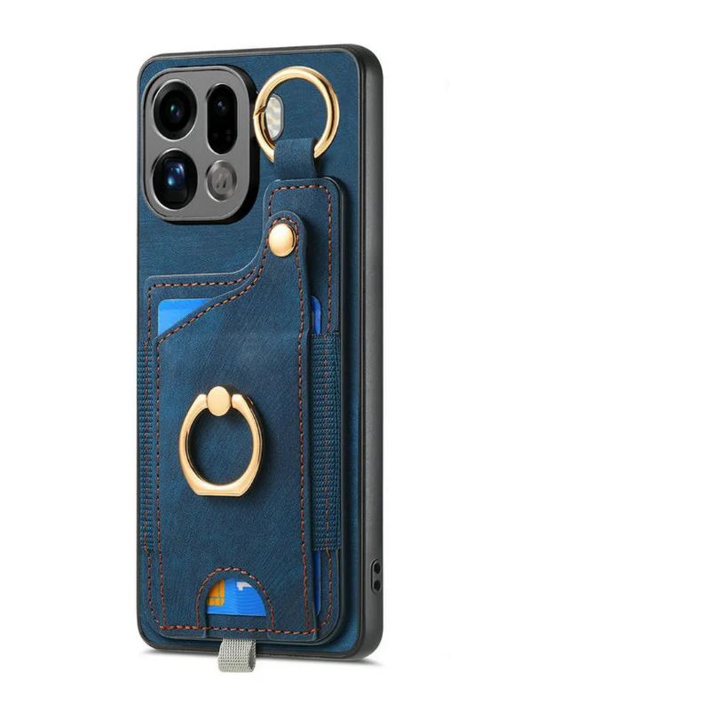 Luxury Leather Wallet Case for OPPO Find X9 / X9 Pro