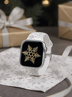 Christmas Snowflake Silicone Band for Apple Watch