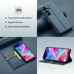Protective Flip Wallet Case with Card Slot for Samsung Galaxy S25 Series