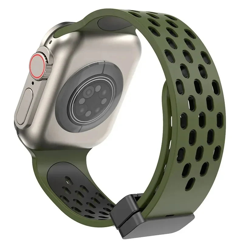 Flexible Silicone Magnetic Strap for Apple Watch