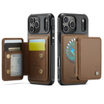 2-in-1 Detachable Business PU Leather MagSafe Case with RFID Card Slot for iPhone 17 Series