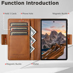 Leather Flip Wallet Case with Built-In Stand for Samsung Galaxy Z Fold 8