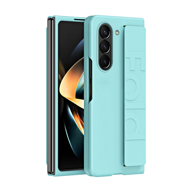 Protective Hard PC Shell with Elastic Wristband for Samsung Galaxy Z Fold 5