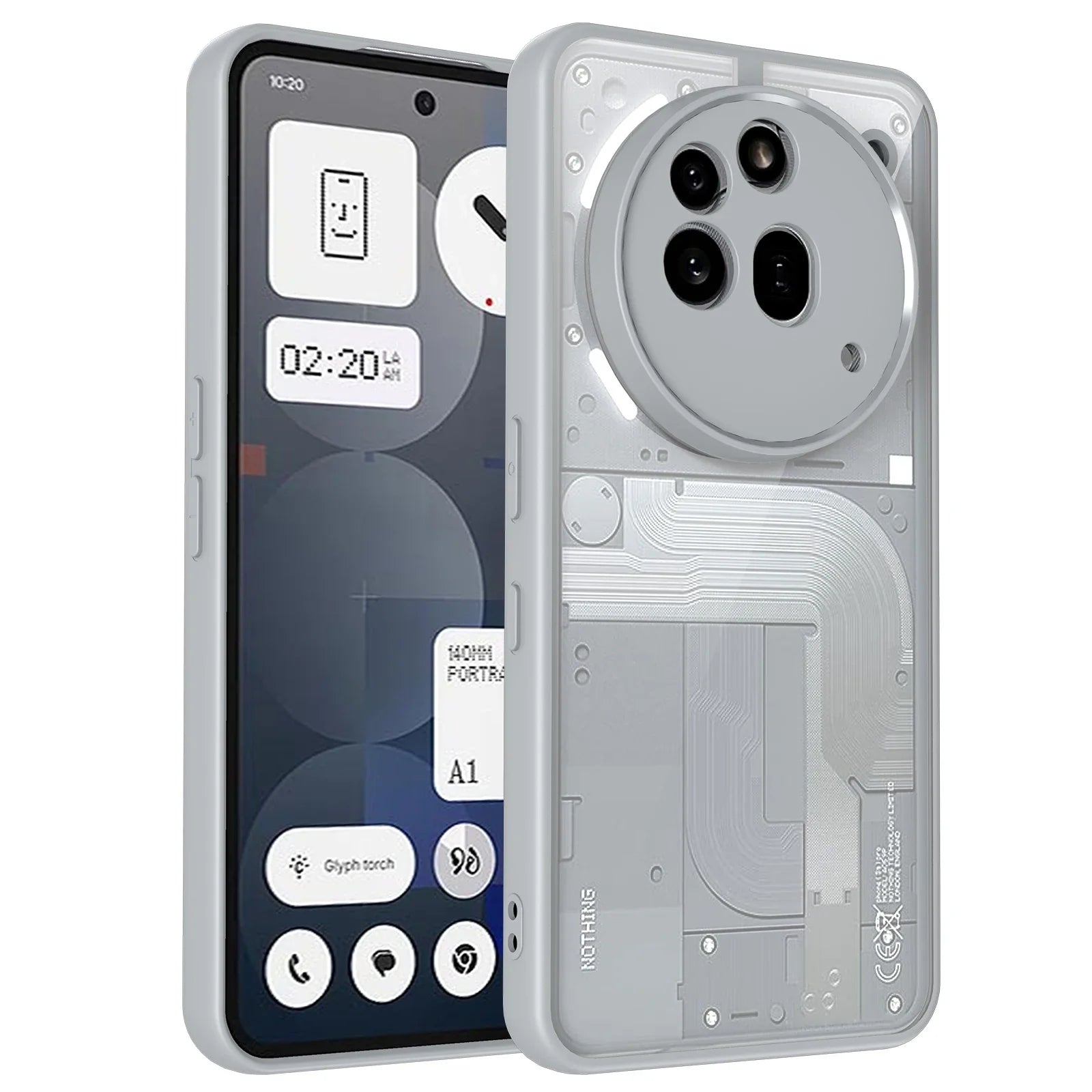 Slim TPU Protective Case with Hard Back & Camera Guard for Nothing Phone 3a / 3a Pro