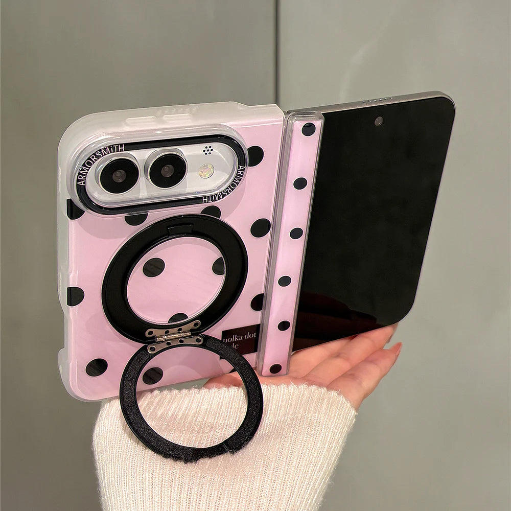 Shockproof MagSafe Case with 360° Rotatable Ring Stand for iPhone Duo