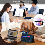 ZEUSLAP 15.6'' Dual Touch Stacked Foldable Portable Monitor Screen Extender for Windows & Mac OS with Driver Included