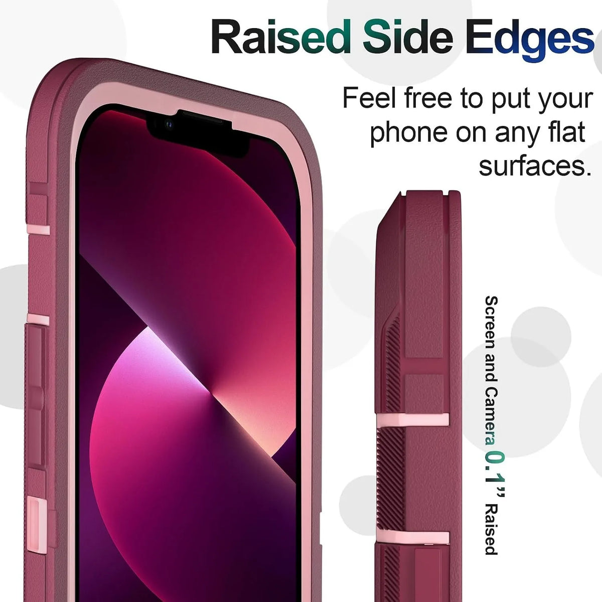 Shockproof Three-Layer Armor Case with Raised Camera Ring for iPhone 18 Series