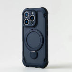 Matte MagSafe Case with 360° Rotating Ring Stand for iPhone 17 Series