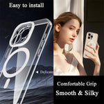 Ultra-Thin Soft Transparent Silicone MagSafe Case for iPhone 16 Series