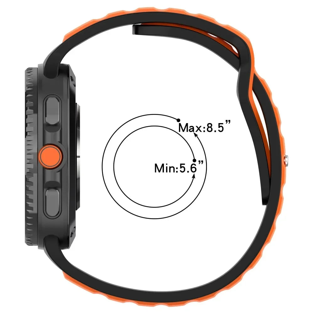 Soft Silicone Watchband for Samsung Galaxy Watch 8 / Galaxy Watch 8 Classic