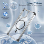 Clear Acrylic Magnetic Case with Airbag Corners for Samsung Galaxy S26 Series