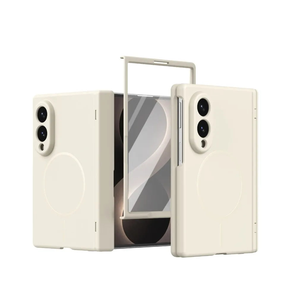 Frosted Hinge Protection Case with Magnetic Ring for Samsung Galaxy Z Fold 8