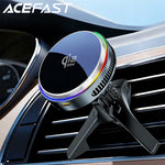 ACEFAST 25W Qi2 Car Charger with Magnetic Holder and RGB Light