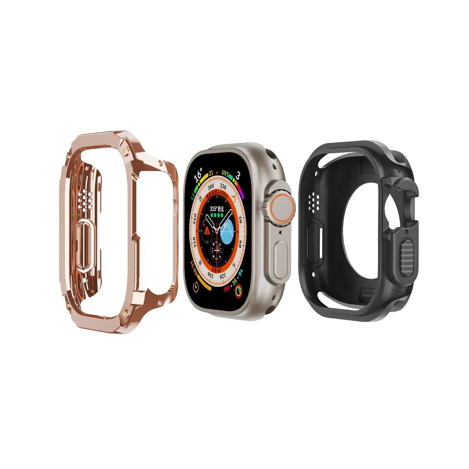 Durable PC + TPU Shockproof Case for Apple Watch