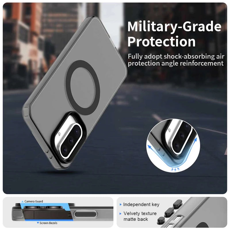 Luxury Frosted Silicone Magnetic Case for Samsung Galaxy A36