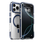 Premium Clear MagSafe Case with Striped Edges for iPhone 17 Series