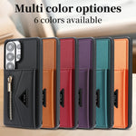 Detachable Magnetic Card Wallet Case with Shockproof Bumper for Samsung Galaxy S23 Ultra