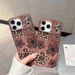 Leopard Print & Floral Pattern Case for iPhone 17 Series