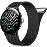 Woven Mesh Watch Band with Magnetic Clasp Adjustment for Google Pixel Watch 4