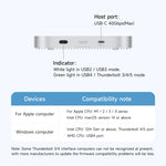 Hagibis USB4 M.2 NVMe SSD Enclosure for Mac mini M4/M4 Pro