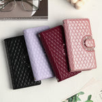 Crossbody Glitter Leather Wallet Case with Card Slots and Zipper Bag Purse for iPhone 15 Series