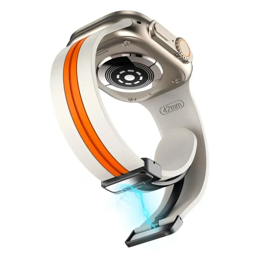 Textured Dual-Layer Band with Pin-and-Hole Adjustment for Apple Watch