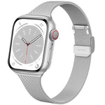 Slim Stainless Steel Milanese Band for Apple Watch