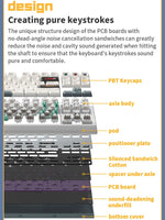 Darmoshark TOP87 Tri-Mode Mechanical Gaming Keyboard