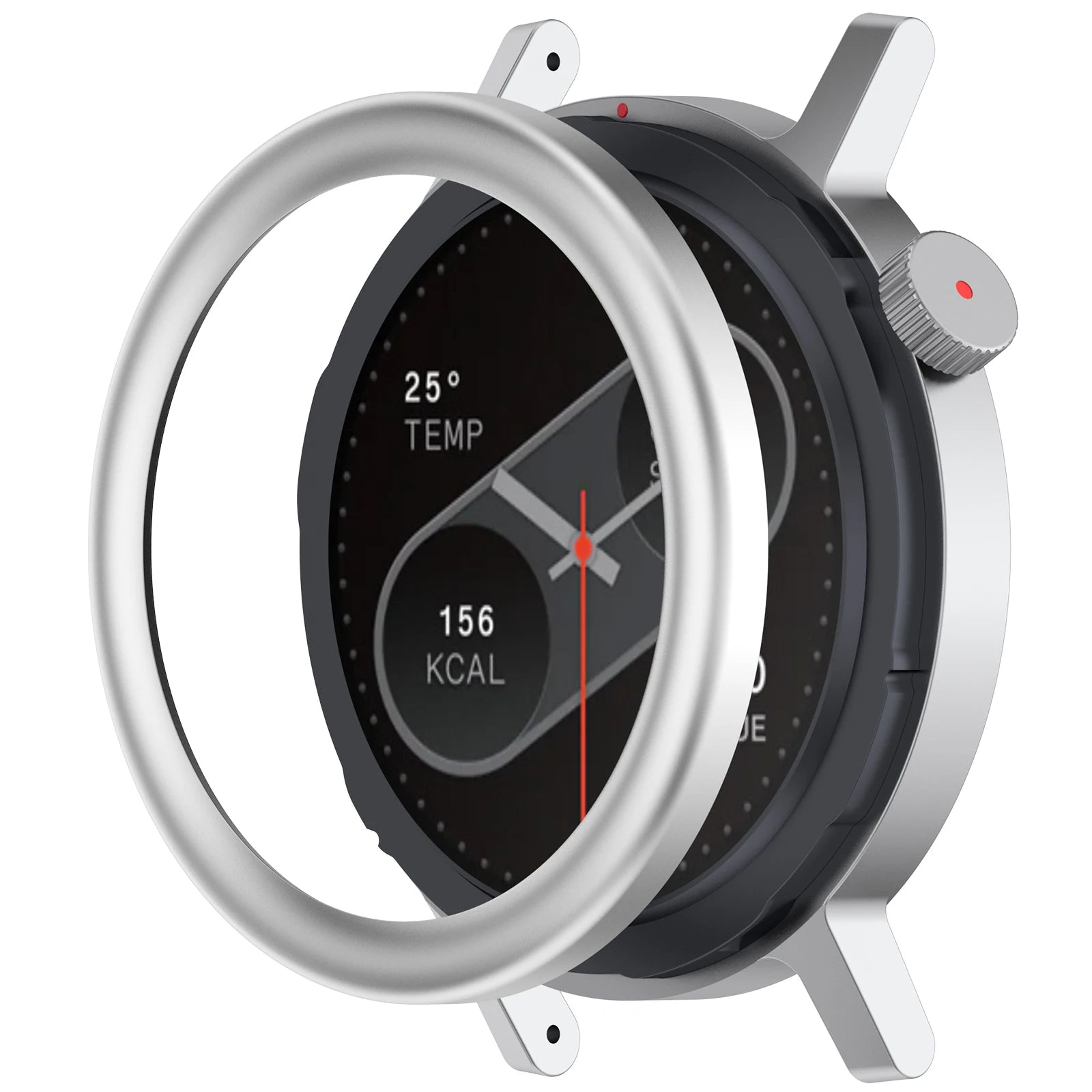 Metal Bezel Ring & Tempered Glass for Nothing CMF Watch Pro 2 Protector