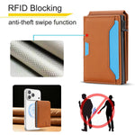 Shockproof Leather MagSafe Case with Detachable Wallet Pouch for iPhone 18 Series