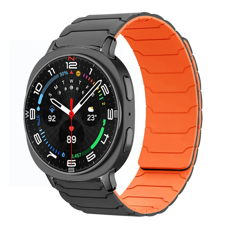 Sport Silicone Band with Magnetic Clasp for Samsung Galaxy Watch 8 / Galaxy Watch 8 Classic
