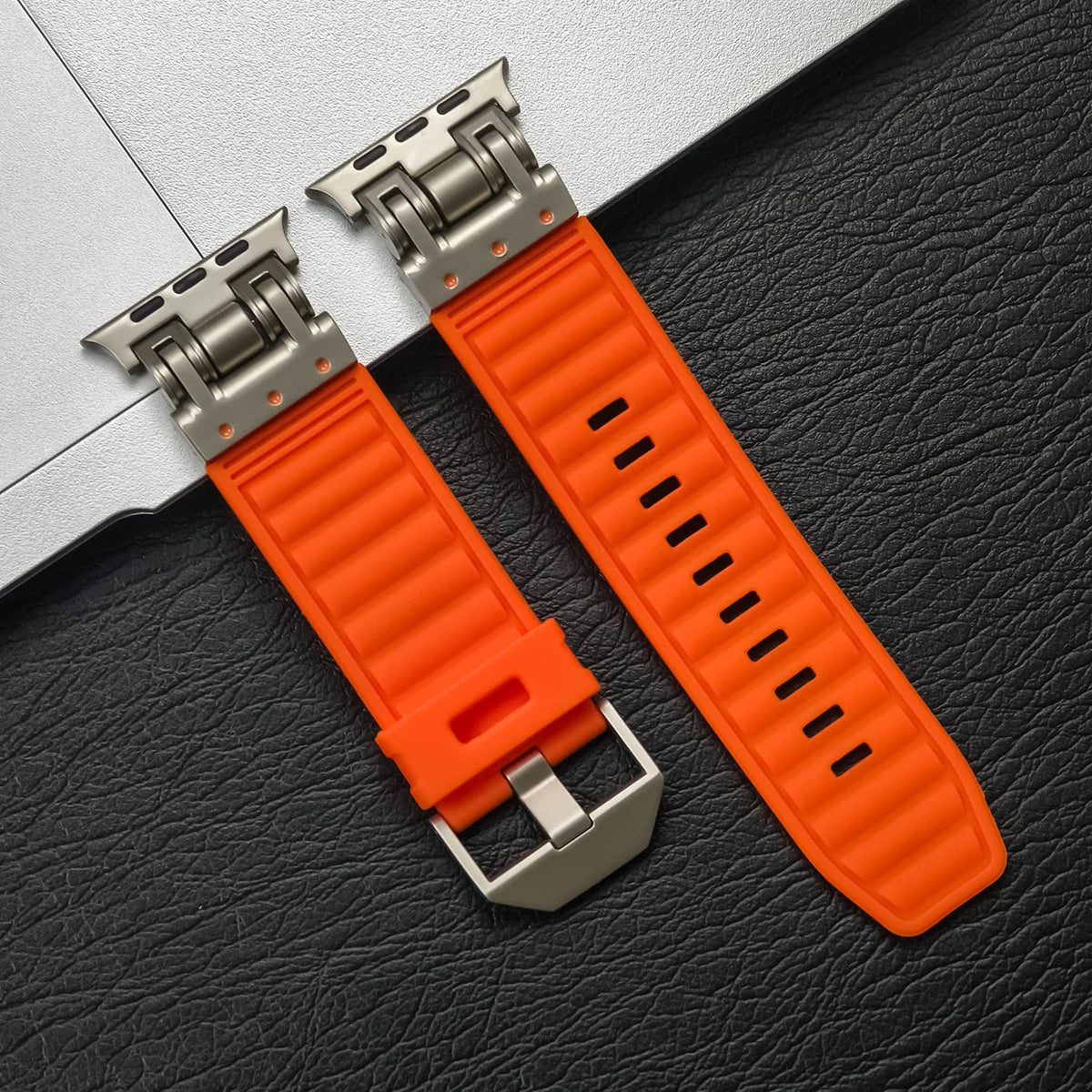 Heavy-Duty Silicone Sport Strap for Apple Watch