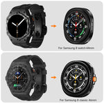 Carbon Case Mod Kit With Fluororubber Strap for Samsung Galaxy Watch & Galaxy Watch 8 Classic